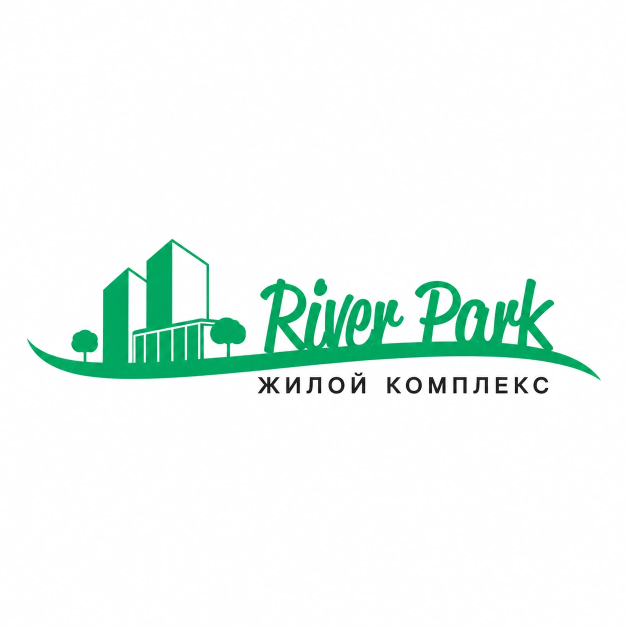 Логотип ЖК «River Park» у Дніпрі, де виконує роботи команда АВ БЕТОН